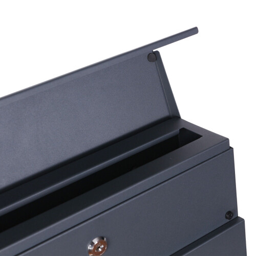 Post Box Mail Letter Wall Mounted Lockable Large Lift Flap Modern 1