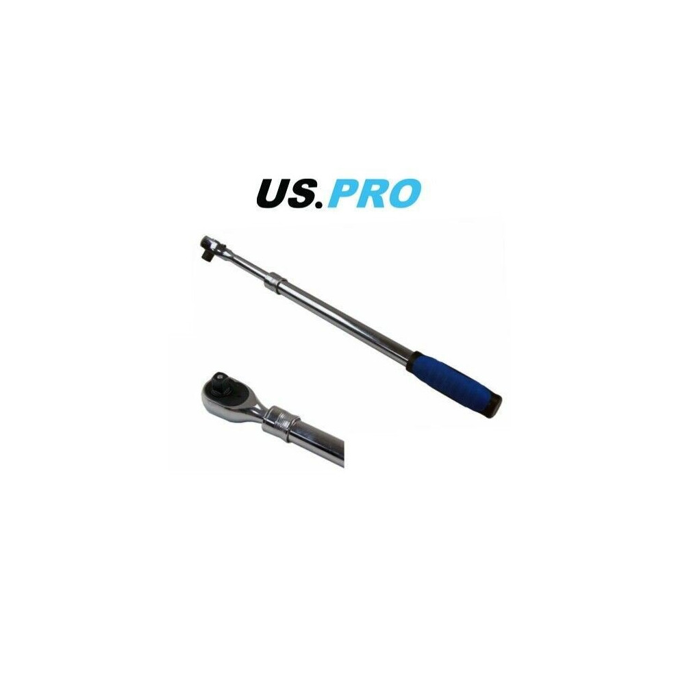 US PRO 1/2" Dr 72 Teeth 18" - 24" Extendable Ratchet 4140