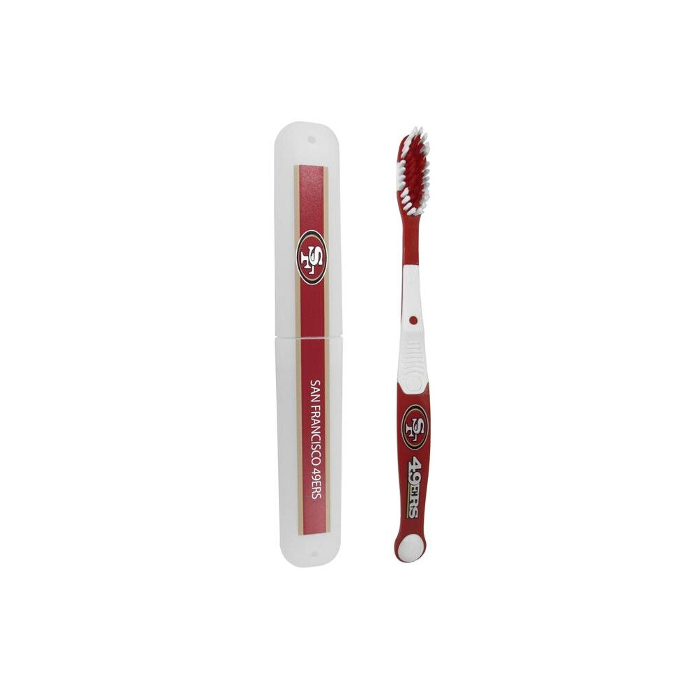 Siskiyousports Siskiyou Ftbr075tbc Nfl San Francisco 49Ers Toothbrush & Travel Case - One Size