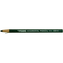 Prang 001323 Non-Toxic Paper Wrapped Charcoal Pencil, Medium Tip, Black, Pack - 12
