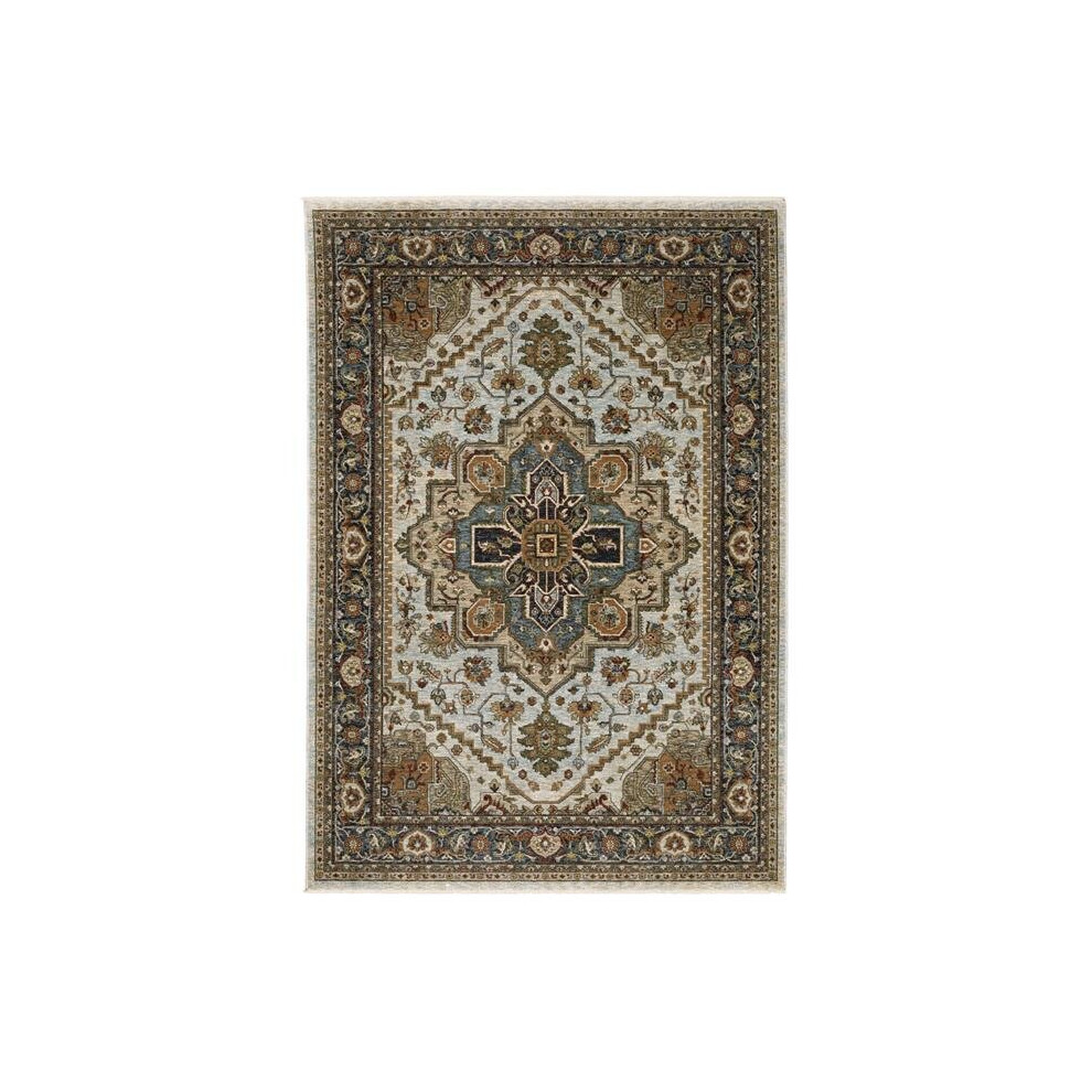 Oriental Weavers A1144W100153ST Aberdeen 1144W Rectangle Traditional Rug, Ivory - 3 ft. 3 in. x 5 ft.