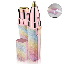 (Rainbow) Women's Painless Hair Remover Shaver Hair Trimmer Rechargeable Razor