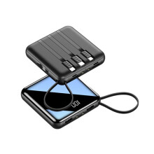 20000mAh mini Power Bank, 3 in 1 Phone Charger, Dual USB Ports 5V/2.1A