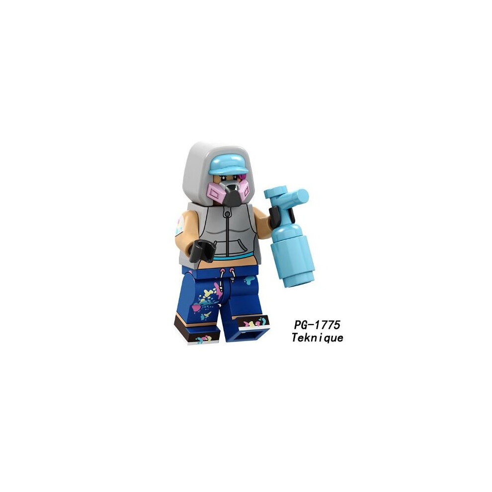 (Teknique) FORTNITE Minifigure Assembled Building Blocks Minifigure Educational Children's Toys Collectible Gifts