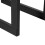 Homcom HOMCOM 100cm Metal Firewood Log Holder Rack Elevated Design, Base Side Rails 9