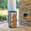Homcom HOMCOM 100cm Metal Firewood Log Holder Rack Elevated Design, Base Side Rails 3