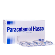 Paracetamol Hasco 80 mg, czopki doodbytnicze, suppositories, 10 pcs