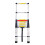 3.8M Aluminium Telescopic Ladder One Button Retraction Multi-Purpose 2