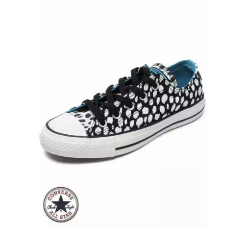 Converse (UK3 - EU35) Converse All Star Animal Print Plimsolls 2