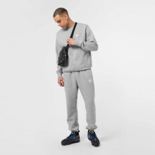 (Grey, XL) Nike Mens Sportswear Crewneck Tracksuit Set Clubfleece