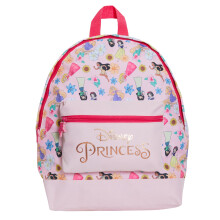 (Size) Disney Princess Backpack Girls School Bag Large Pink Rose Gold Travel Lunch Bag