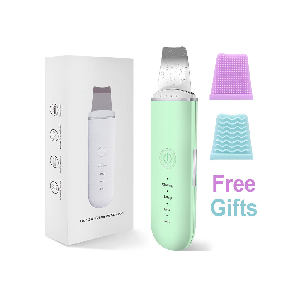 Gacloz Green (Green) Ultrasonic Facial Skin Scrubber Blackhead Remover