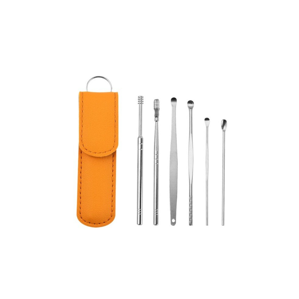 Geni-Store Yellow (Yellow) Ear Cleaner Wax Removal Tool Earpick Sticks Earwax Remover Curette Ear Pick Cleaning