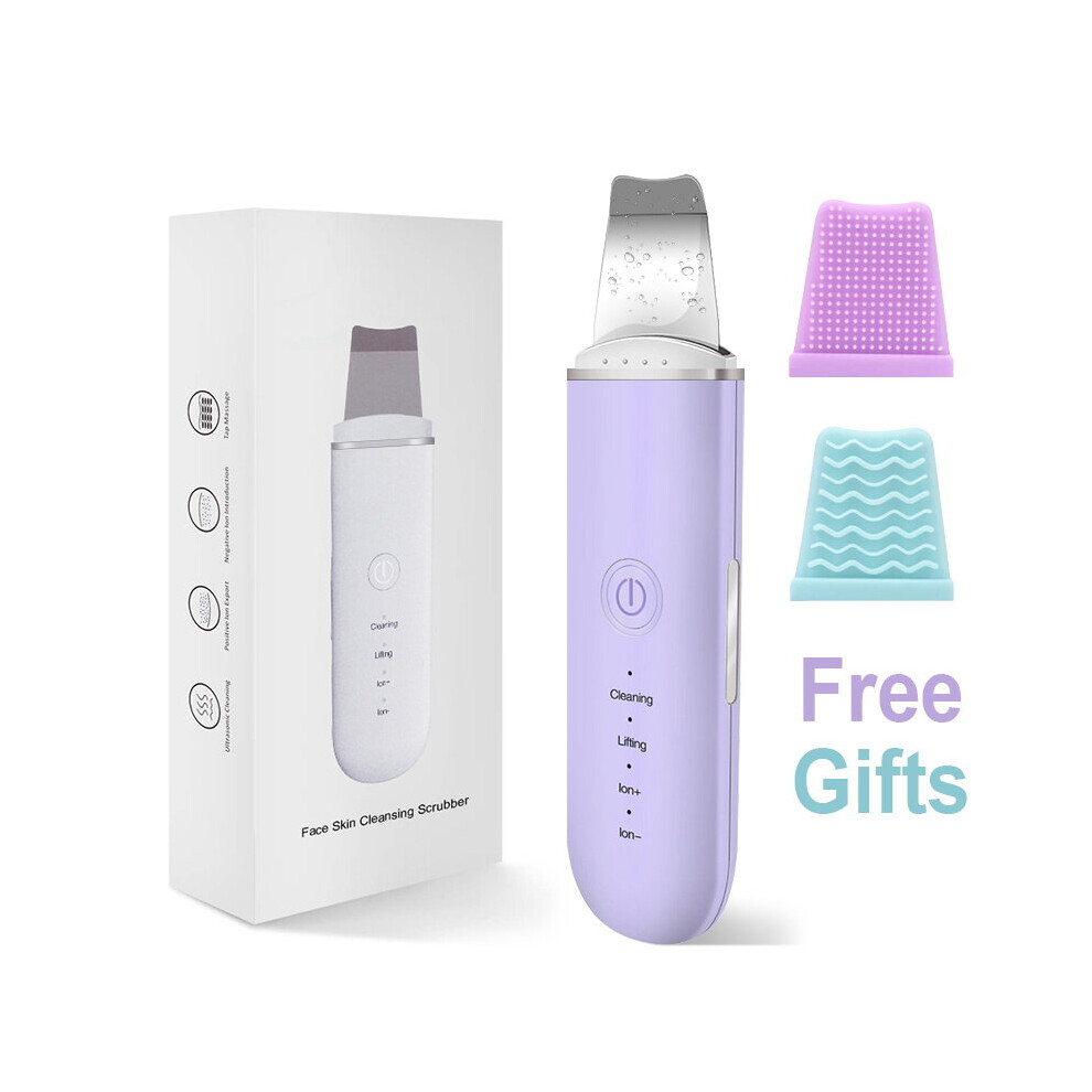 Gacloz Purple (Purple) Ultrasonic Facial Skin Scrubber Blackhead Remover