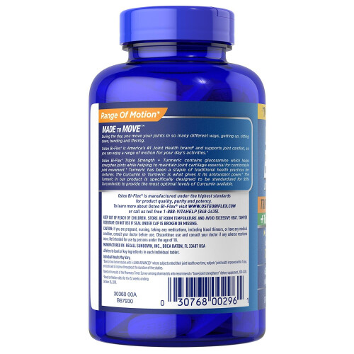 Osteo Bi-Flex para a Saúde das Articulações, Glucosamina e Curcuma com Joint Shield, 220 comprimidos 1