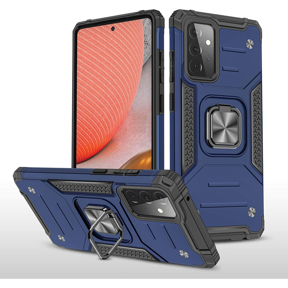 (Blue) Samsung Galaxy A13 4G Ringcase Shockproof Cover Blue 5056298011377