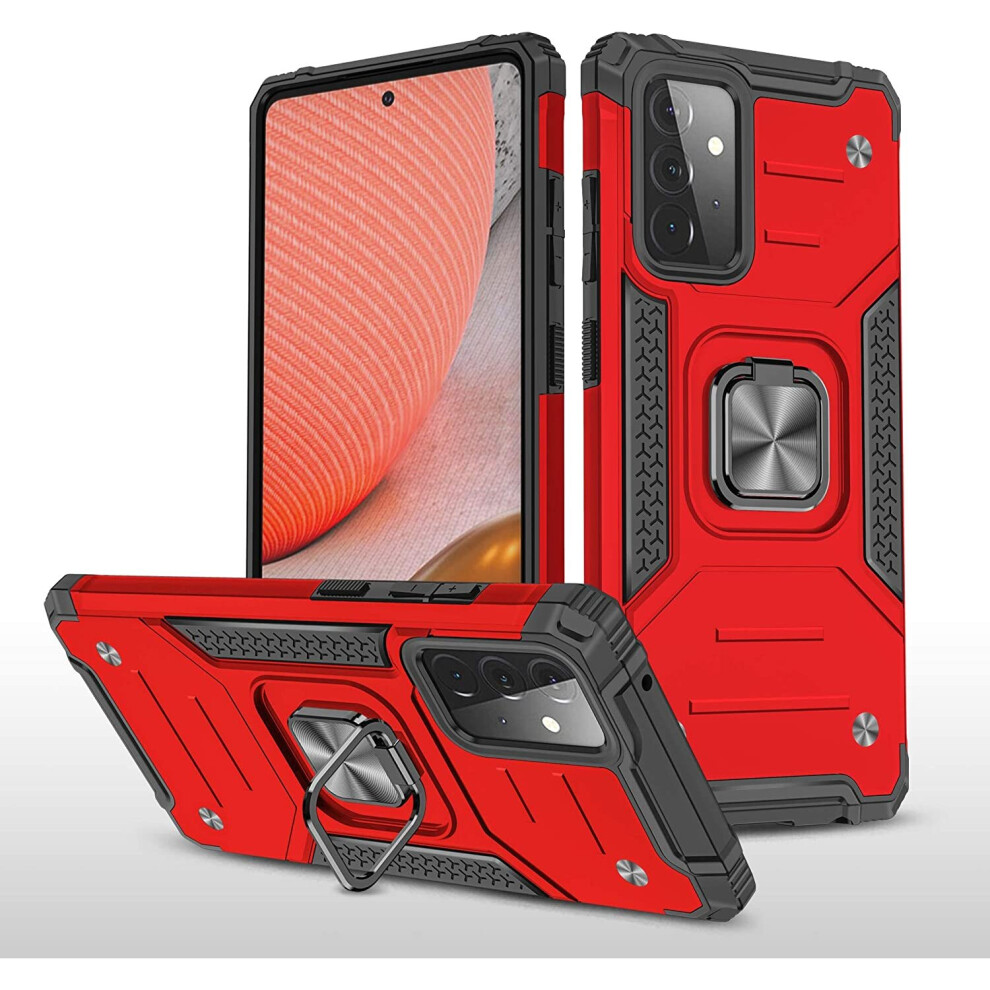 (Red) Samsung Galaxy A13 4G Ringcase Shockproof Cover Red 5056298011384