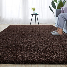 (BROWN, 200 X 290 CM) EXTRA THICK HEAVY 5CM PILE SOFT LUXURIOUS SHAGGY MODERN AREA BEDROOM HALL RUG RUNNER MAT SHAGGY RUGS
