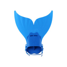 (Blue) Kids Swimming Fins Training Flipper Mermaid Swim Fin Swimming Foot Flipper Diving Feet Tail For Children Water Sports Training