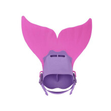 (Pink) Kids Swimming Fins Training Flipper Mermaid Swim Fin Swimming Foot Flipper Diving Feet Tail For Children Water Sports Training