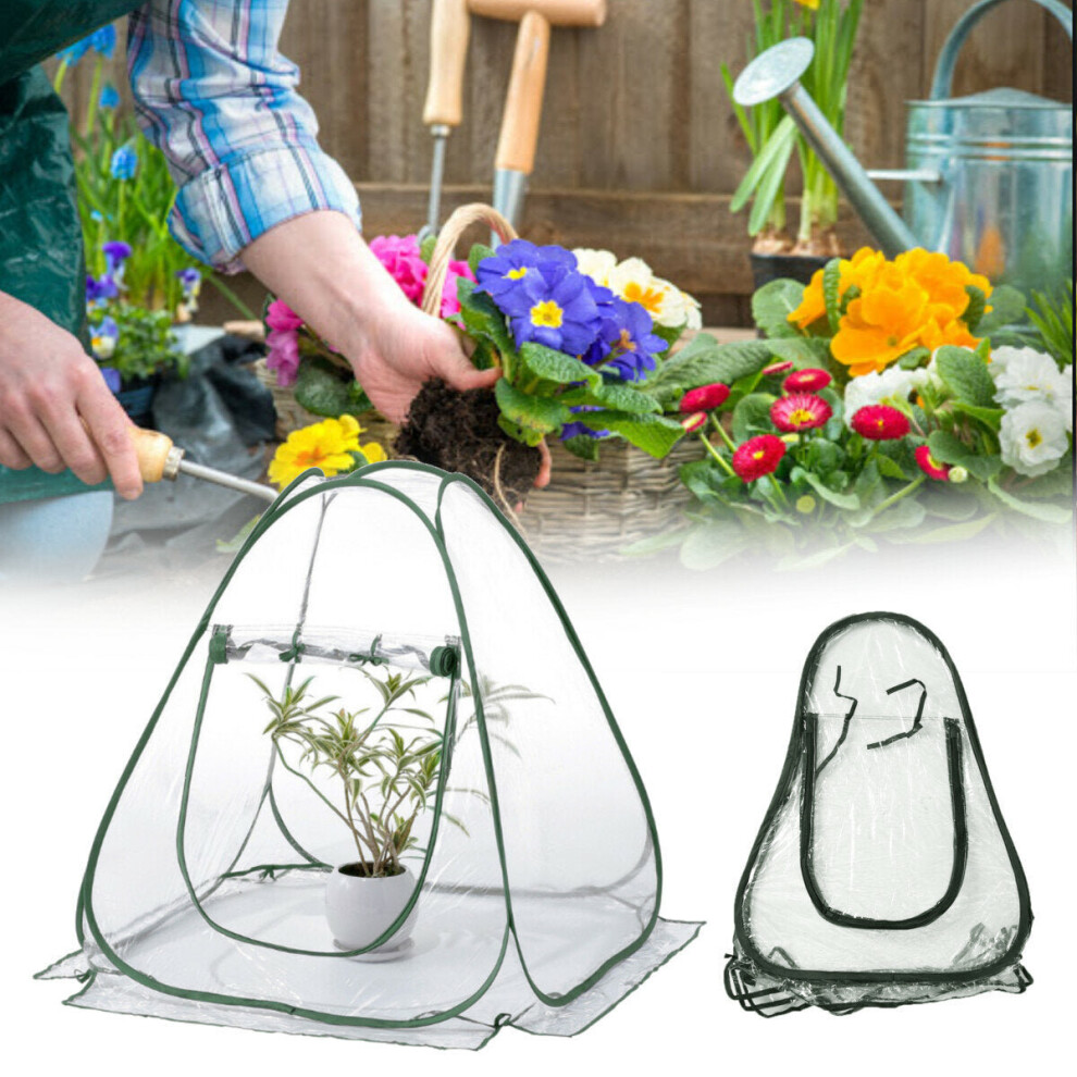 PVC Warm Garden Folding Mini Greenhouse Plants Cover Waterproof Plants Protector 31.20x27.30inch