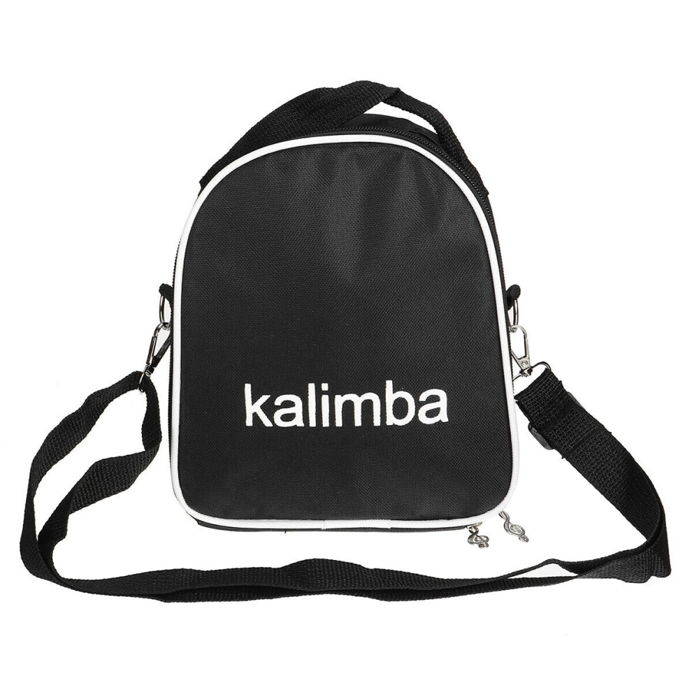 Kalimba Case Thumb Piano Storage Shoulder Finger Musical Bag Handbag Box Black