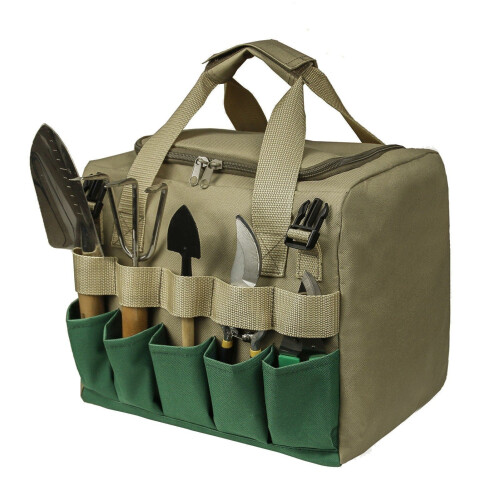 Gardening Stool Organizer and Folding Garden Seat Combo 2