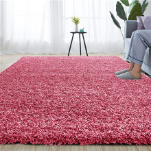 (PINK, 80 X 150 CM) EXTRA THICK HEAVY 5CM PILE SOFT LUXURIOUS SHAGGY MODERN AREA BEDROOM HALL RUG RUNNER MAT SHAGGY RUGS
