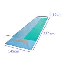 (Blue) Summer watermelon/Shark Double Slipway Swiming Pool Play Mat