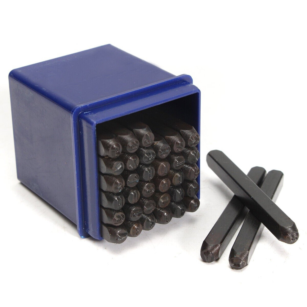 36Pcs 3Mm Steel Alphabet Stamping Pressing Kit Letter And Number Stamp Punch Set 3654659280565