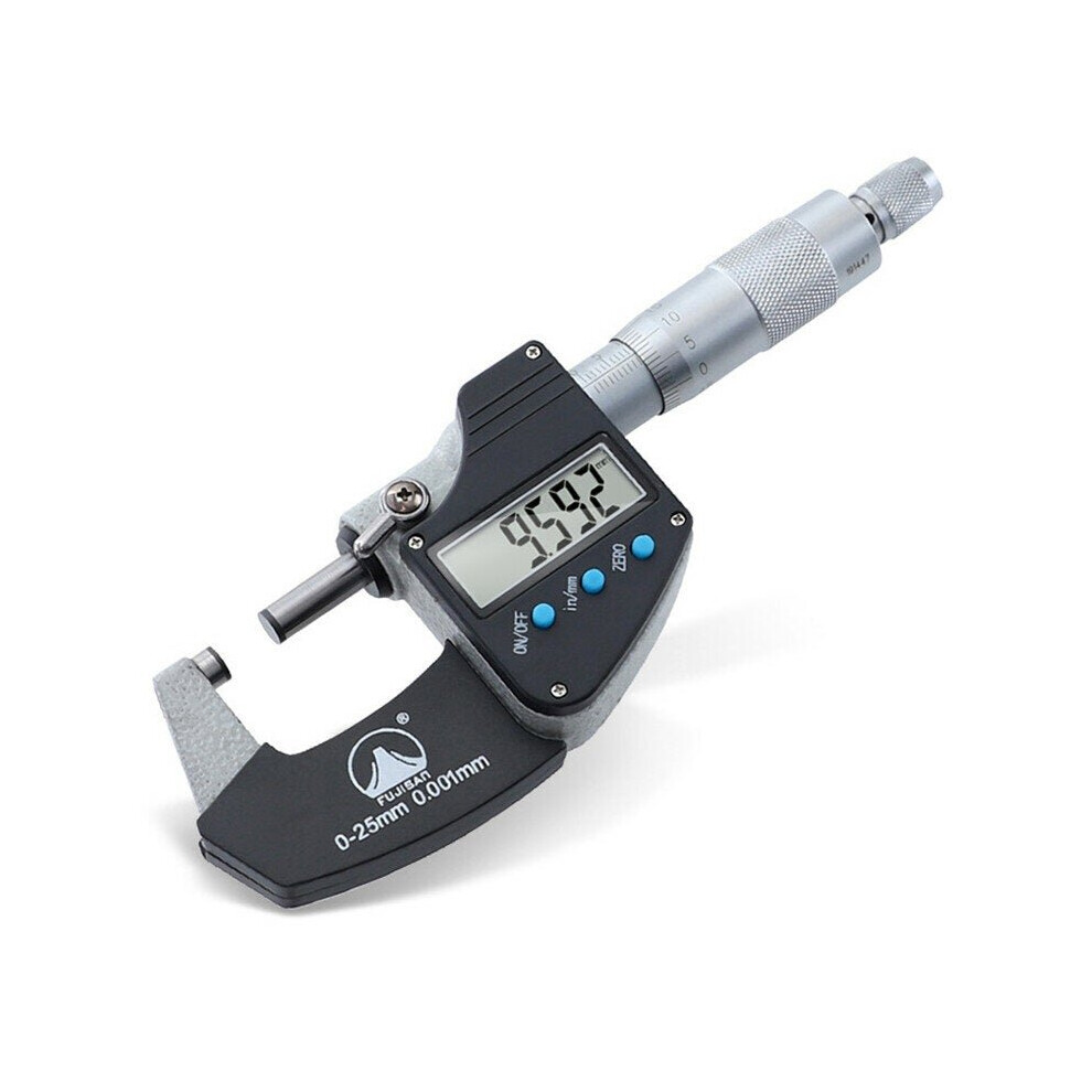0-25mm Electronic Digital Display Outer Diameter Micrometer Spiral Micrometer wood working Tool
