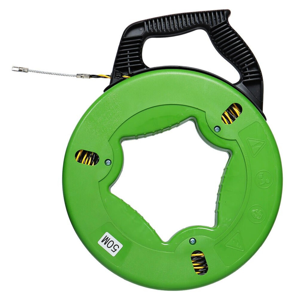 (50M) 4.5Mm X 30/40/50M Fiberglass Cable Tape Fish Tape Reel Puller Conduit Ducting Rodder Wire Cable 3654659294708