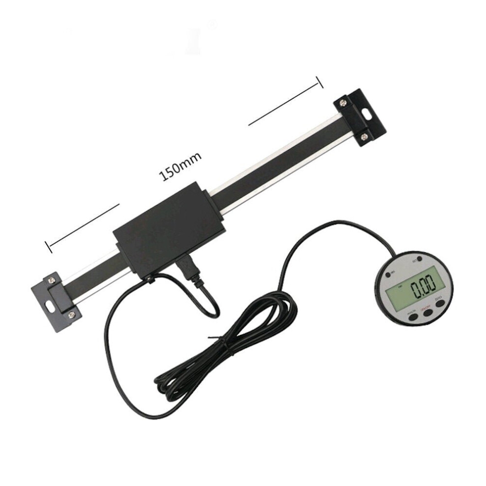 (150mm) 100mm to 600mm Linear Scale Digital Display Ruler Horizontal Vertical Dual-purpose Machine Tools