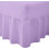 (King, Lilac) Luxury Percale Fitted Valance Sheet Non Iron Sheet 1