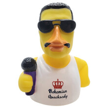 Bud Duck CelebriDucks Collectable Bath Toy Freddie Mercury Bohemian Quacksody