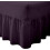 (Double, Plum) Luxury Percale Fitted Valance Sheet Non Iron Sheet 1