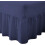 (Super King, Mid Blue) Luxury Percale Fitted Valance Sheet Non Iron Sheet 1