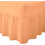 (Super King, Peach) Luxury Percale Fitted Valance Sheet Non Iron Sheet 1