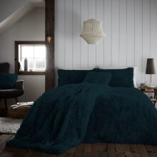 (Teal, King) Luxury Super Soft HUG & SNUG Long Pile Fleece Fluffy Fur Duvet