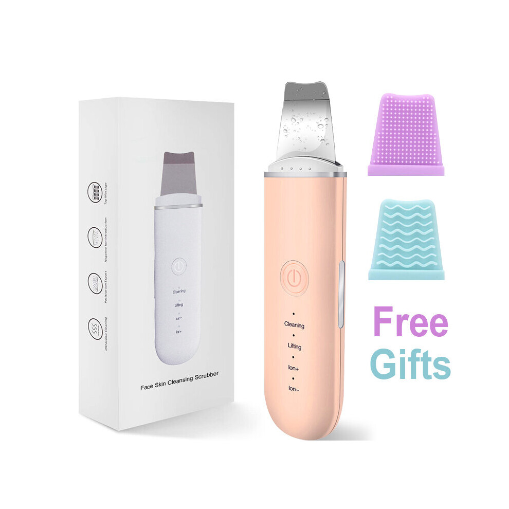 Gacloz Pink (Pink) Ultrasonic Facial Skin Scrubber Blackhead Remover