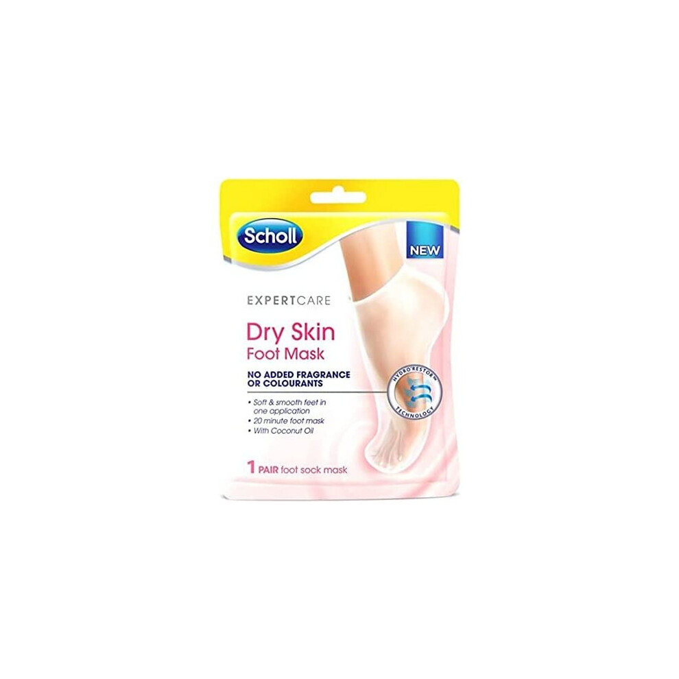 Scholl - Fragrance Free Foot Mask - 1 Pair