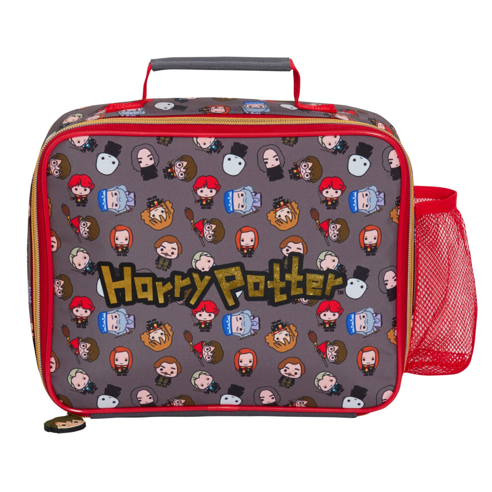 Harry Potter Lunch Bag Kids Chibi Cartoon Ron Hermoine Insulated School Lunchbox