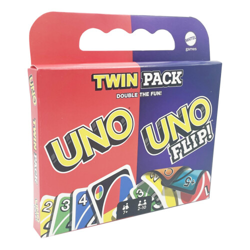 UNO Uno & Uno Flip Twin Pack Card Game