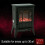 Realistic Led Flame Effect Electric Fireplace Heater for Home Office 5