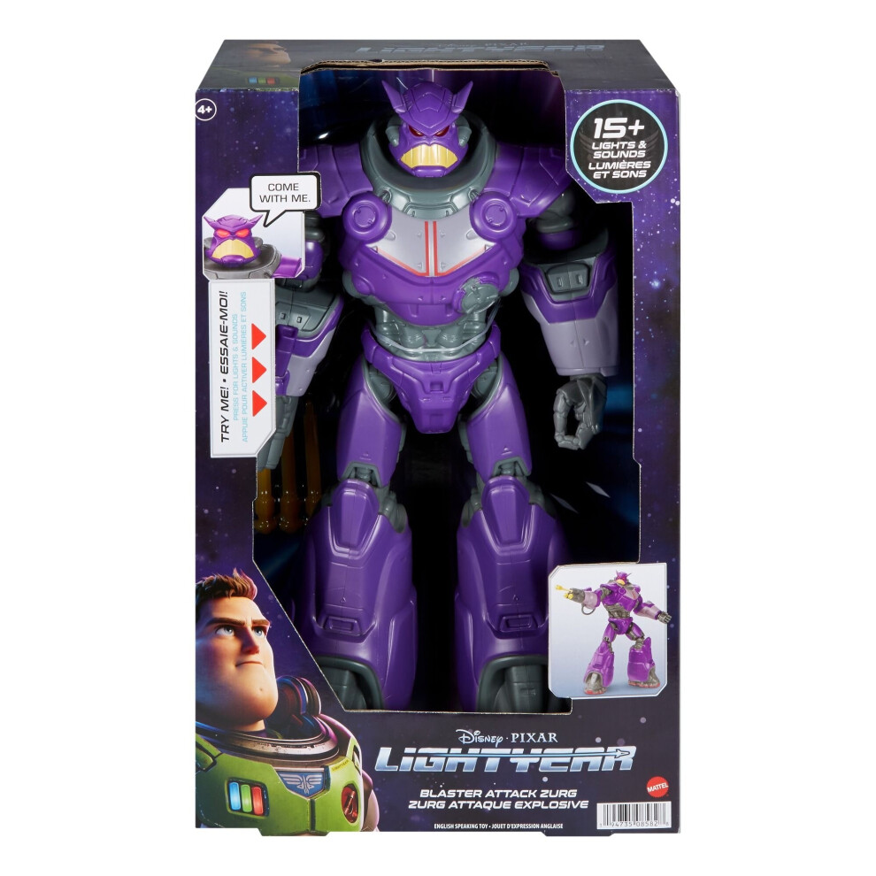 Mattel Lightyear Blaster Attack Zurg Action Figure