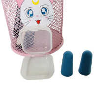 (Blue) 2 Pairs Earplugs Noise Reduction Sponge Ear Plugs Camping Travel Sleeping Swimming Earplugs