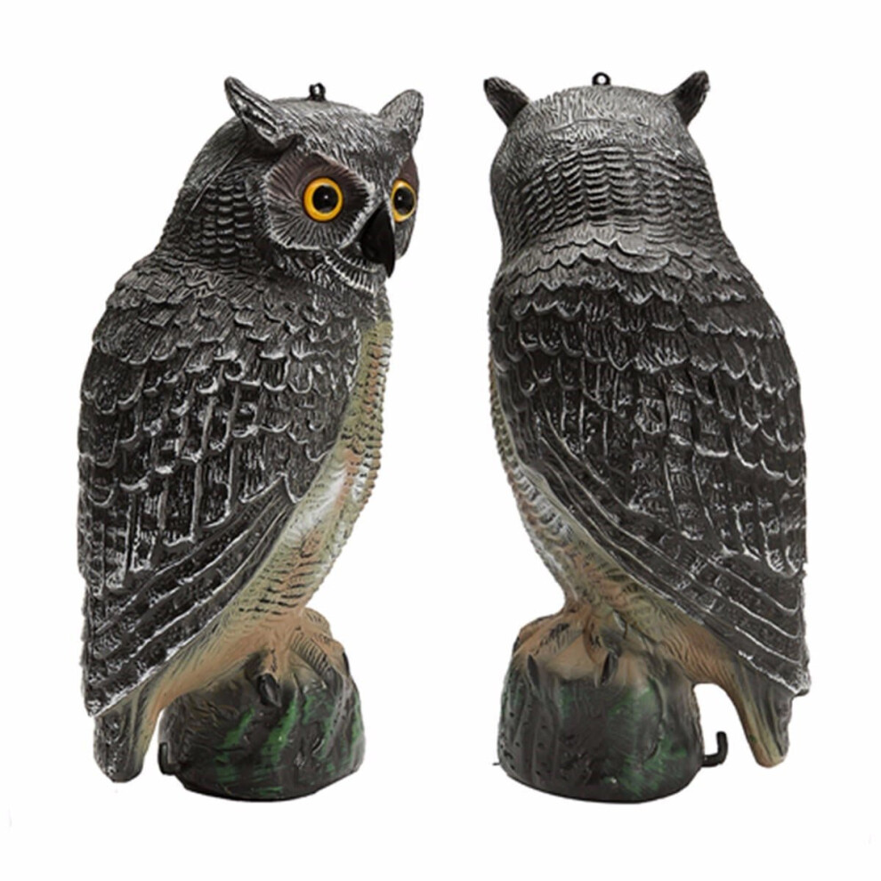 Outdoor Hunting Large Realistic Owl Decoy Straight Head Pest Control Crow Garden Yards Scarer Scarecrow Pest Decorations-image-OPC-P9QZVHS-NEW