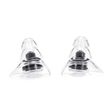 (Black) 2 Pairs Earplugs Noise Reduction Silicone Ear Plugs Camping Travel Sleeping Swimming Earplugs