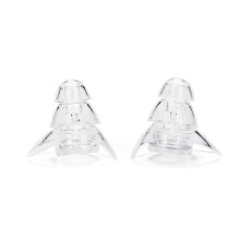 (Transparent) 2 Pairs Earplugs Noise Reduction Silicone Ear Plugs Camping Travel Sleeping Swimming Earplugs