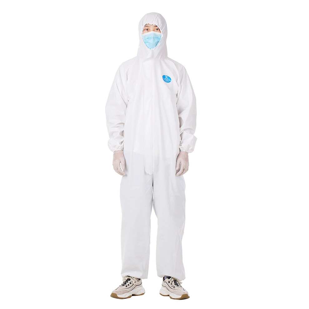 (2XL) Coverall Disposable Isolation Suit Prevent Invasion for Staff Protective Clothing Dust-proof Coveralls Antistatic